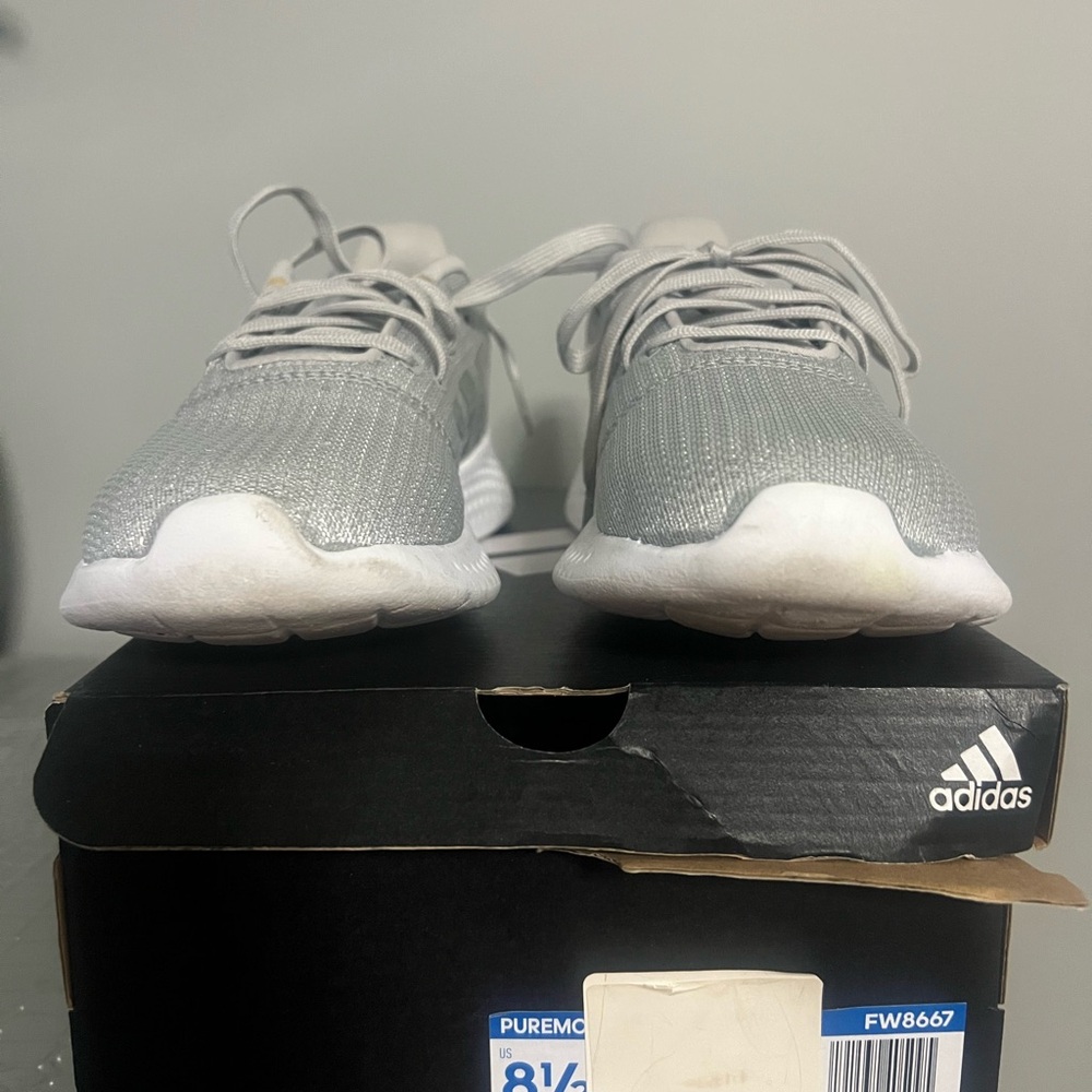 Adidas Silver Athletic Sneakers